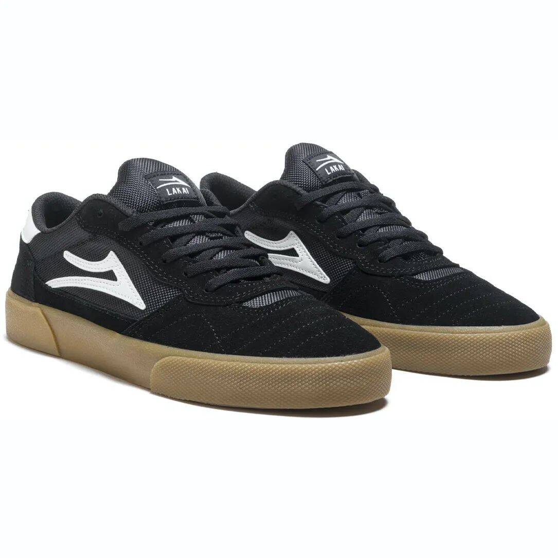 Lakai Cambridge Skate Shoes - Black/Gum Suede