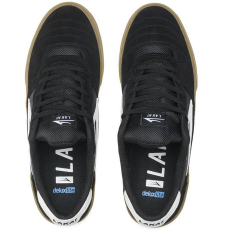 Lakai Cambridge Skate Shoes - Black/Gum Suede