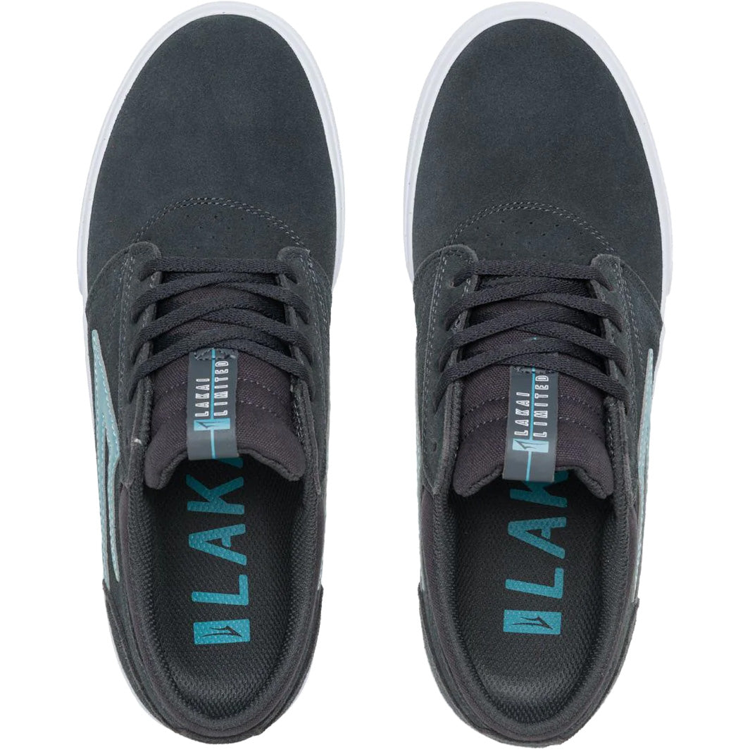 Lakai Griffin Skate Shoes - Charcoal/Nile Suede