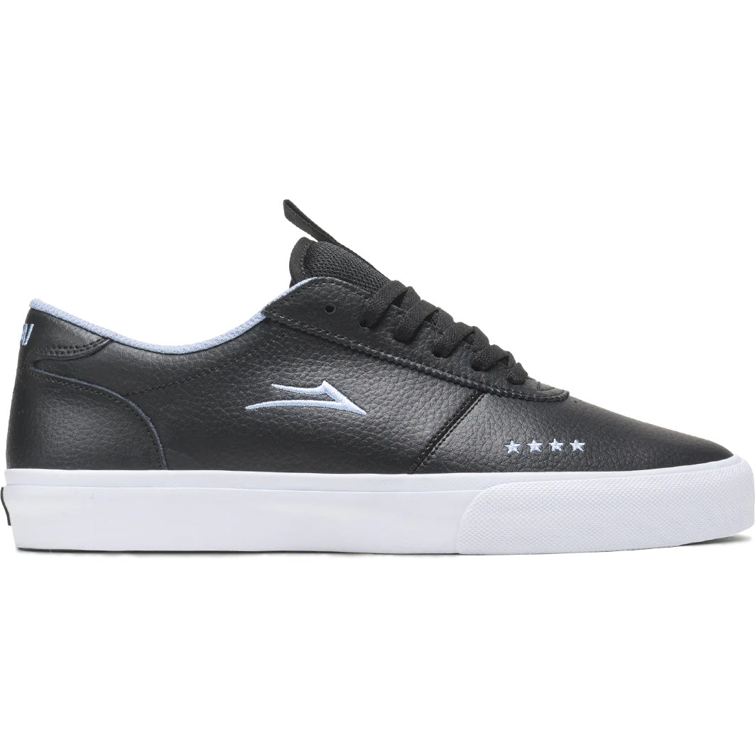 Lakai Manchester Skate Shoes - Black/Pebble Leather