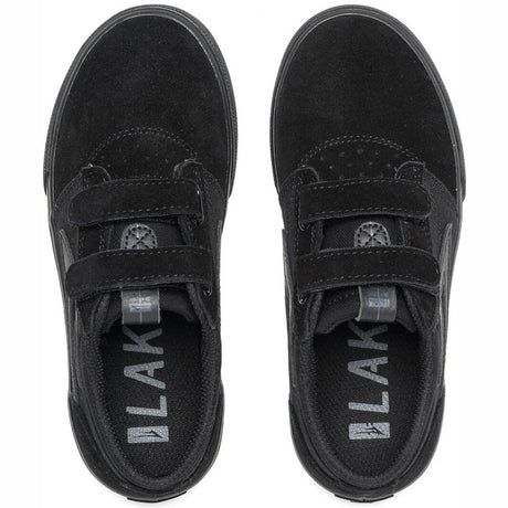 Lakai Griffin Kid's Skate Shoes - Black/Black Suede