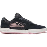 Lakai Atlantic Skate Shoes - Charcoal/Pink Suede