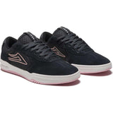 Lakai Atlantic Skate Shoes - Charcoal/Pink Suede