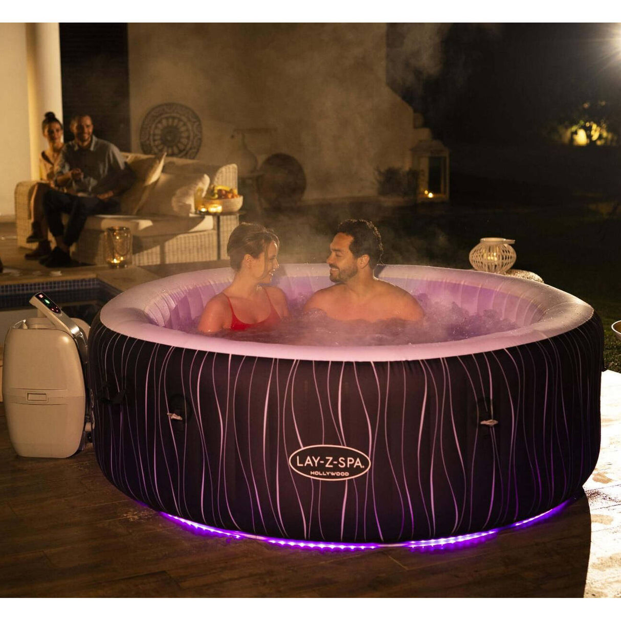 Lay-Z-Spa Hollywood 6 Person Airjet Inflatable Hot Tub