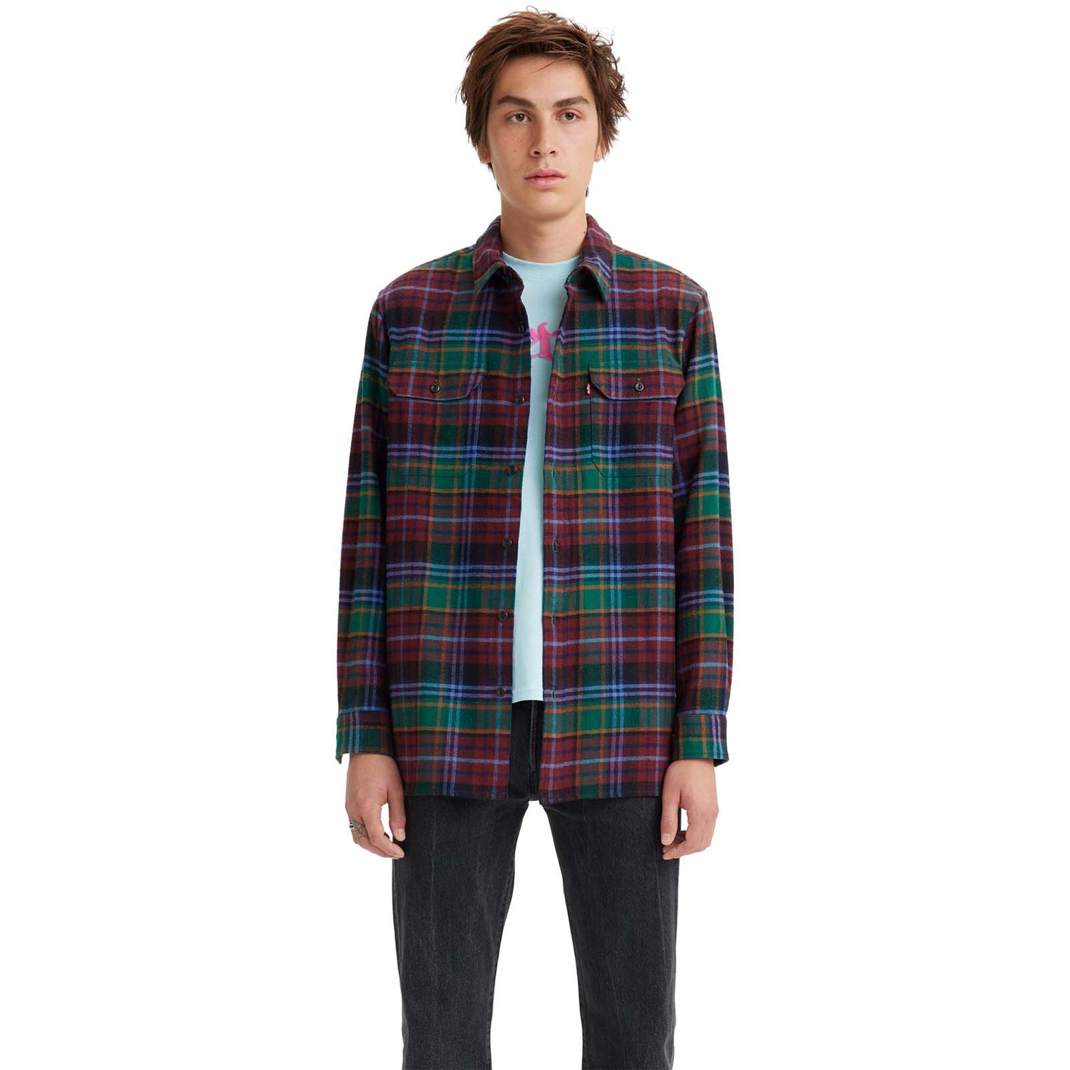 Levi's Jackson Worker Ferdinand Plaid Shirt - Evergreen