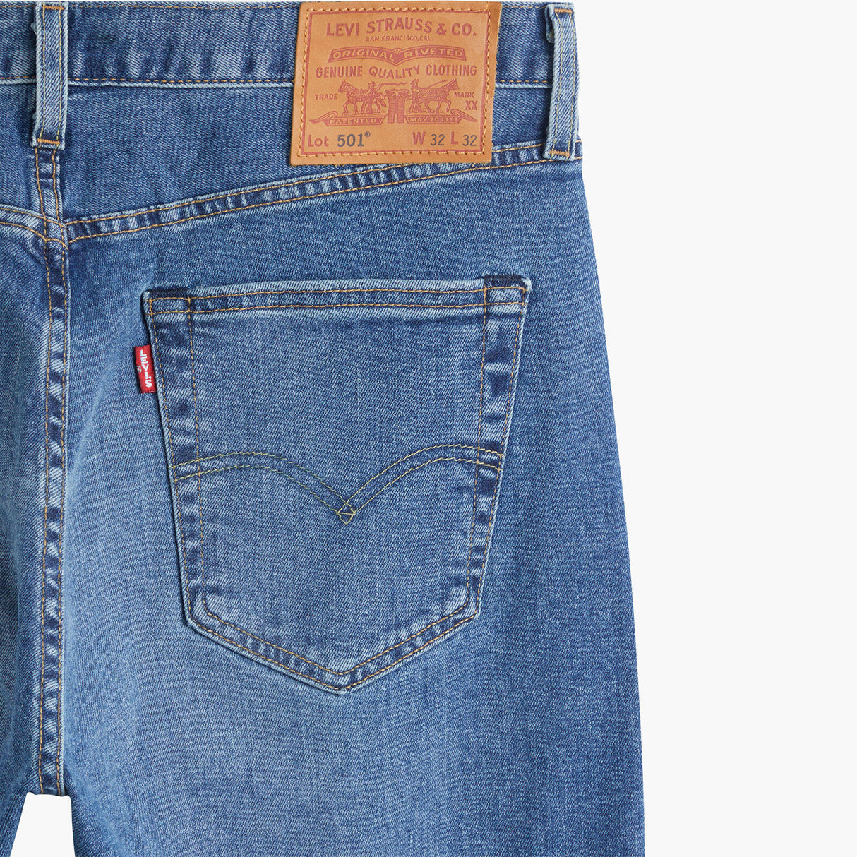 Levi's 501 Original Bulldog Jeans - Medium Indigo