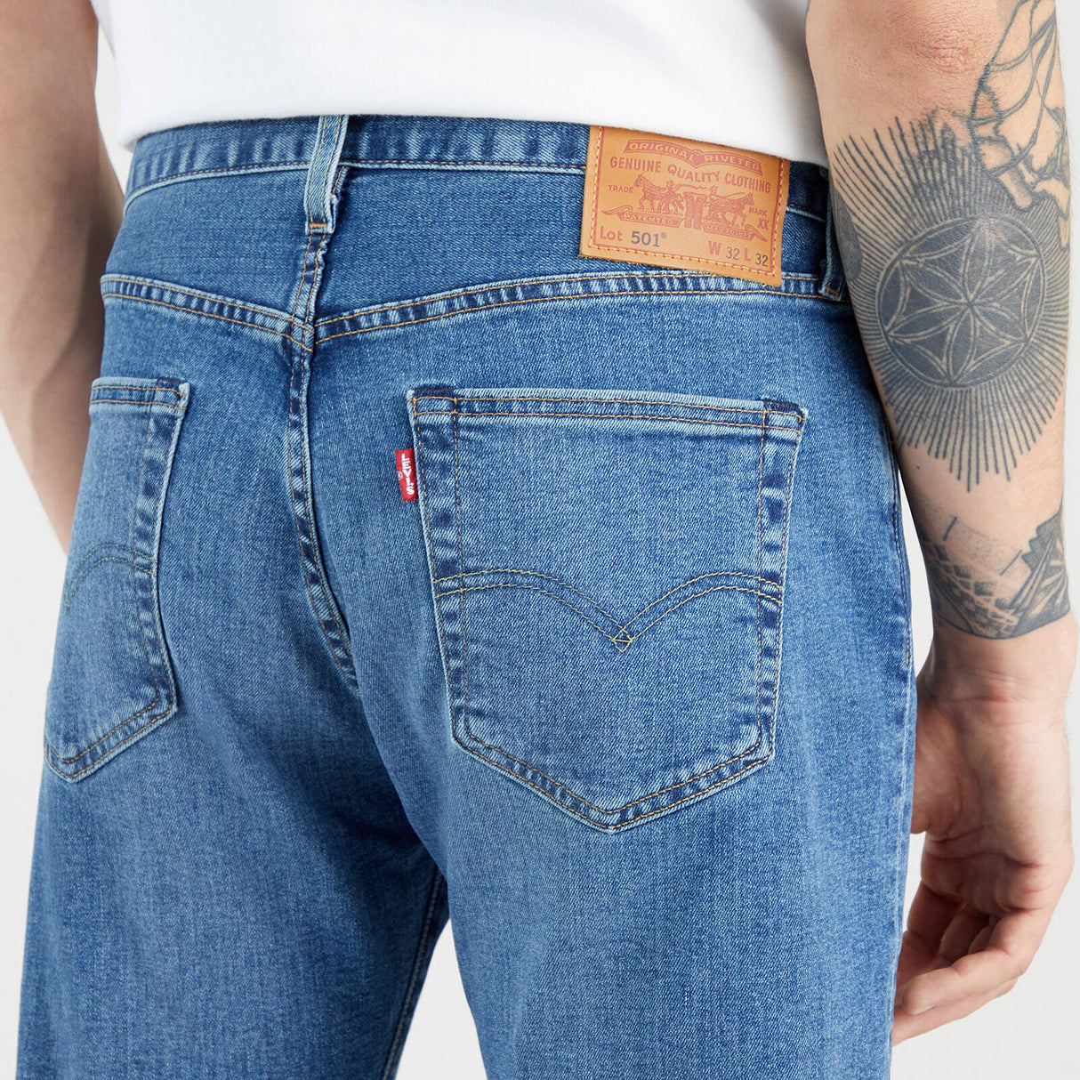Levi's 501 Original Bulldog Jeans - Medium Indigo