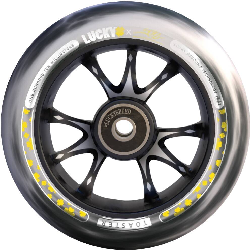 Lucky Jon Marco Gaydos V4 Signature 110mm Scooter Wheel - Black/White