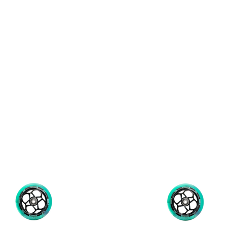 Lucky Quatro Pro 110mm Scooter Wheel - Black/Teal