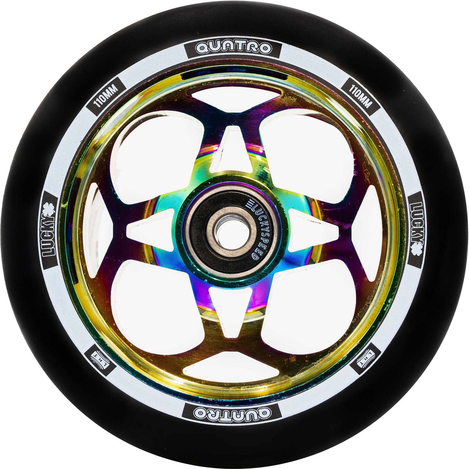 Lucky Quatro Pro 110mm Scooter Wheel - Neochrome