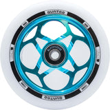 Lucky Quatro Pro  110mm Scooter Wheel - White/Teal