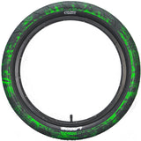 Mafiabike Lagos RSR 20" BMX Tyre - Green/Black Marble (PAIR)