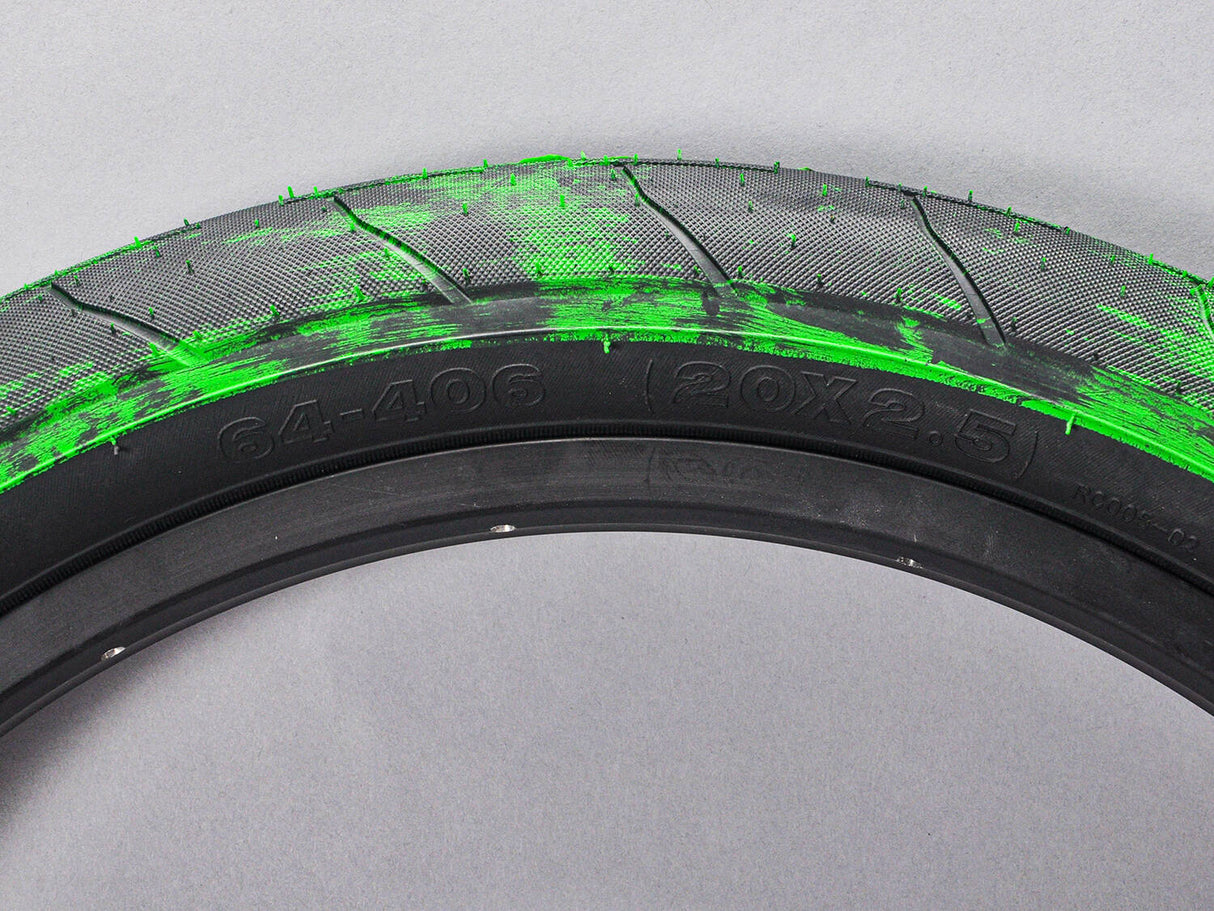 Mafiabike Lagos RSR 20" BMX Tyre - Green/Black Marble (PAIR)