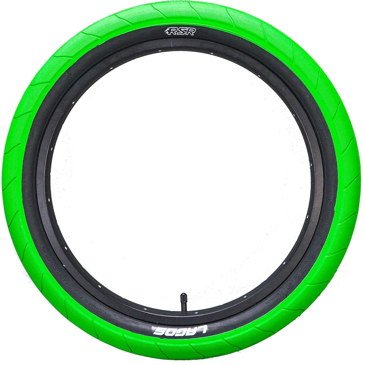 Mafiabike Lagos RSR 20" BMX Tyre - Green/Black (PAIR)