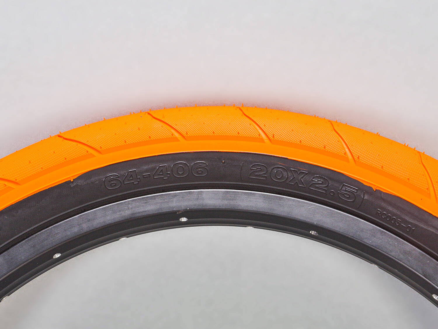 Mafiabike Lagos RSR 20" BMX Tyres - Orange/Black (PAIR)