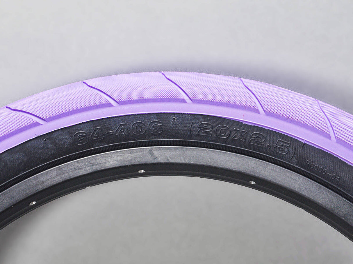 Mafiabike Lagos RSR 20" BMX Tyre - Purple/Black (PAIR)