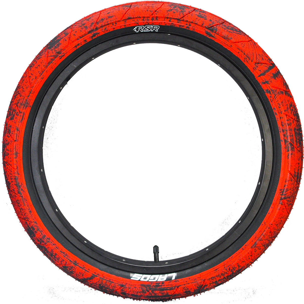 Mafiabike Lagos RSR 20" BMX Tyre - Red/Black Marble (PAIR)