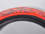 Mafiabike Lagos RSR 20" BMX Tyre - Red/Black Marble (PAIR)