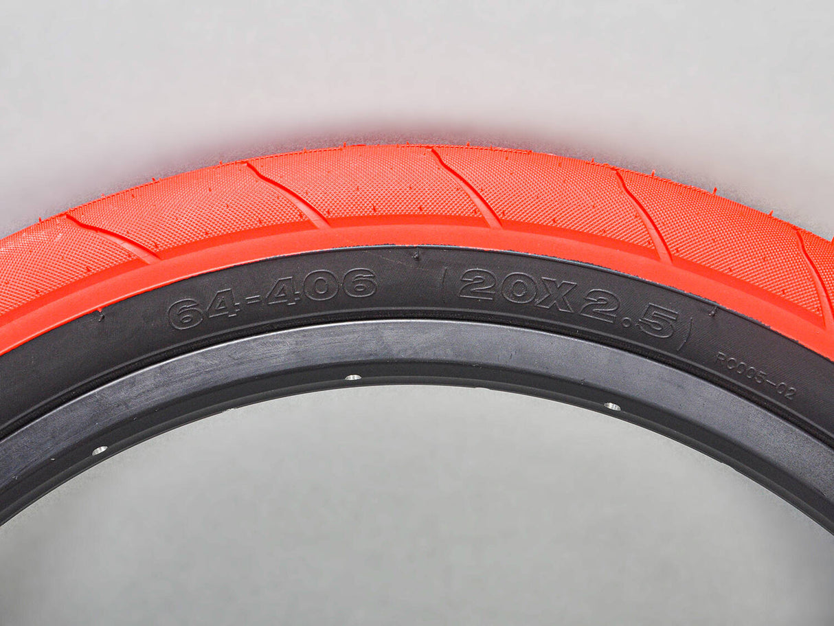 Mafiabike Lagos RSR 20" BMX Tyre - Red/Black (PAIR)