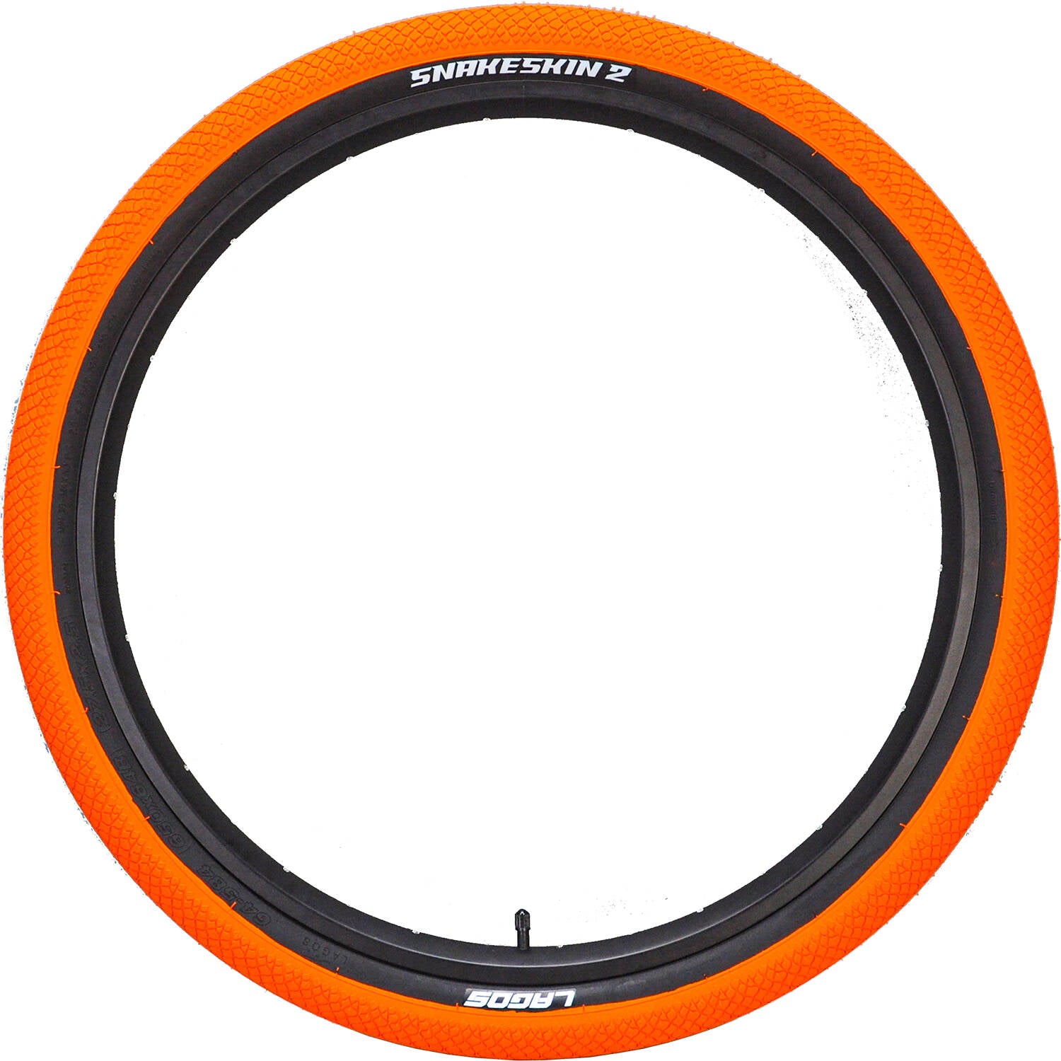 Mafiabike Lagos Snakeskin 2 27.5" BMX Tyre - Orange/Black (PAIR)