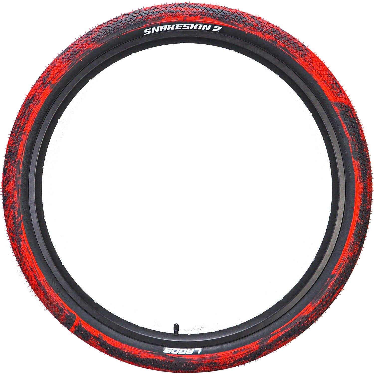 Mafiabike Lagos Snakeskin 2 29" BMX Tyre - Red/Black Marble (PAIR)