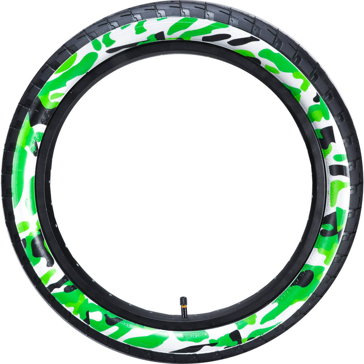 Mafiabike LC 20" BMX Tyres (Pair) - Black/Green Camowall