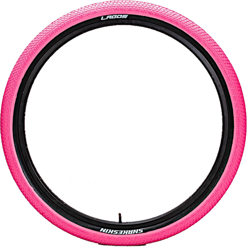 Mafiabike Snakeskin 26'' BMX Tyres (Pair) - Pink