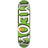 Meow Logo Skateboard Deck - Green 8.25''