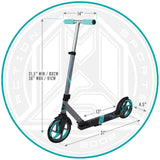 Madd Gear Carve Kruzer 200 Folding Scooter - Grey/Teal