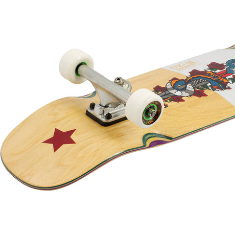 Mindless Flash Snake Complete Cruiser Skateboard - Natural/White 32''