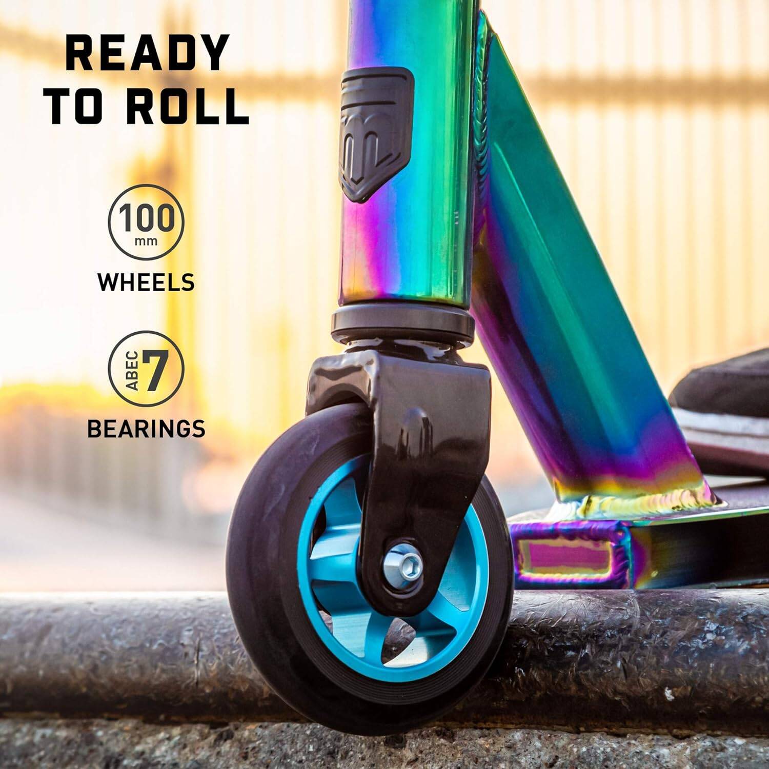 Mongoose Rise 100 Pro Stunt Scooter - Oil Slick