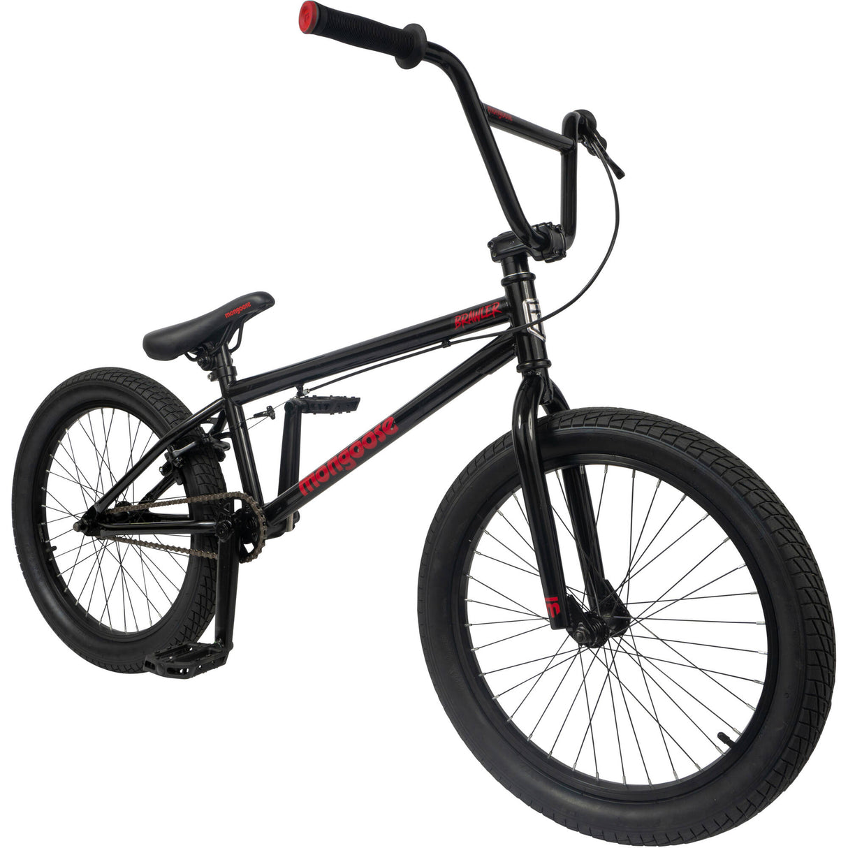 Mongoose Brawler 20" Complete BMX - Black/Red