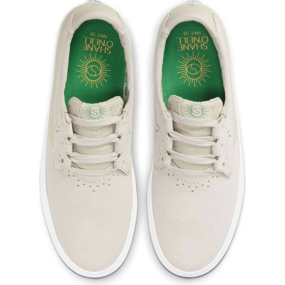 Nike SB Shane Skate Shoes - Summit White/Lucky Green-University Gold