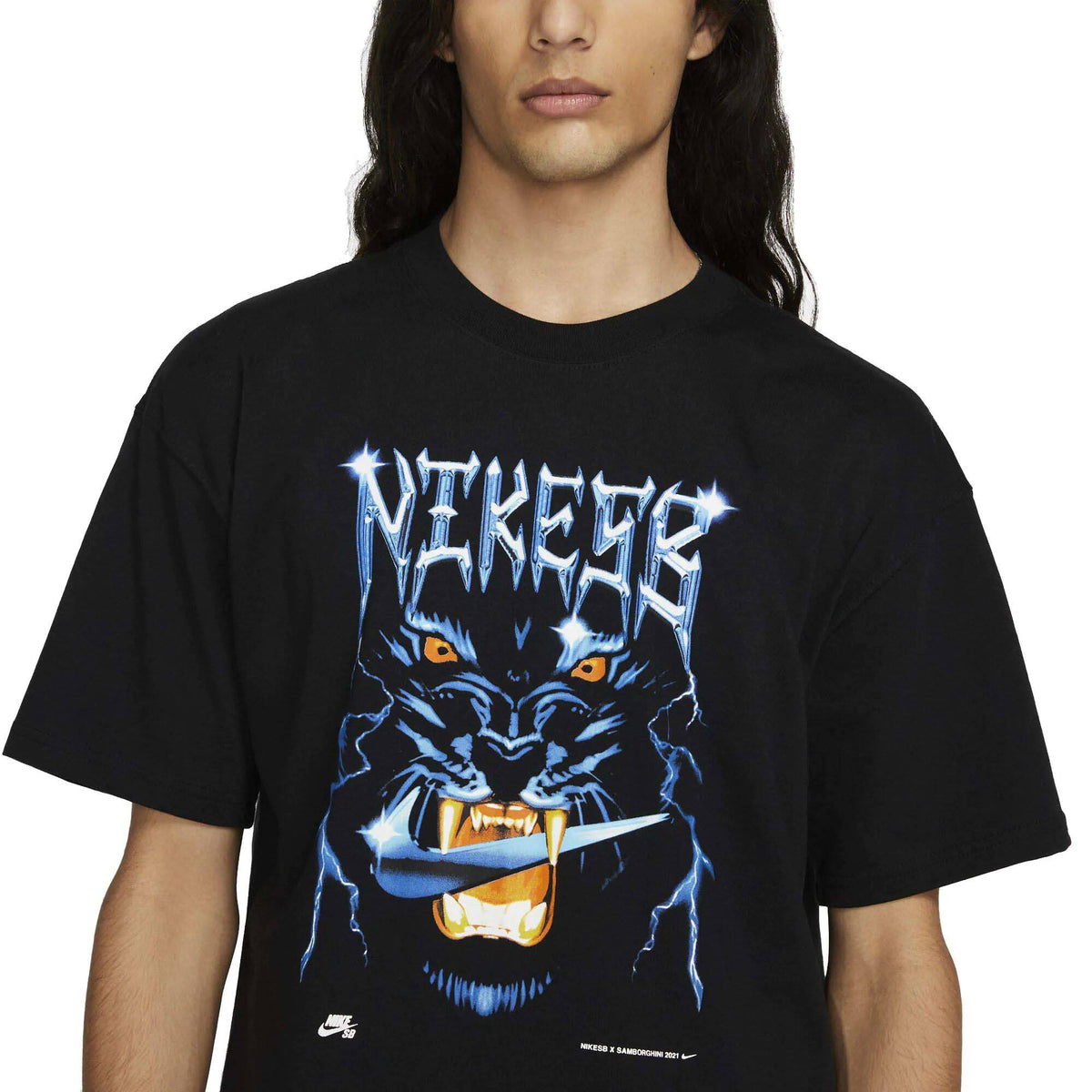 Nike SB Nyjah x Samborghini T Shirt - Black | SkateHut – SkateHut.com