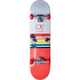 Ocean Pacific Sunset Complete Skateboard - White/Red 8"