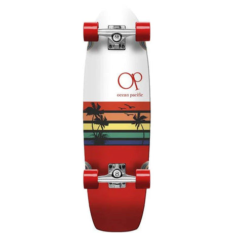 Ocean Pacific Sunset Cruiser Complete Skateboard - White 30''