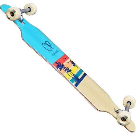 Ocean Pacific Sunset Drop Through Complete Longboard - Blue 39"