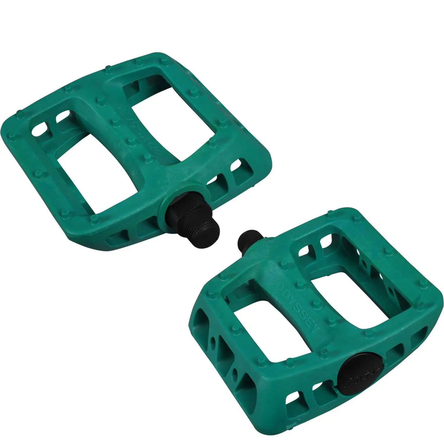 Odyssey Twisted Plastic BMX Pedals - Billiard Green