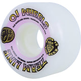 OJ Team Hardline 99a Skateboard Wheels - White 53mm