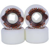 OJ Team Hardline 99a Skateboard Wheels - White 55mm