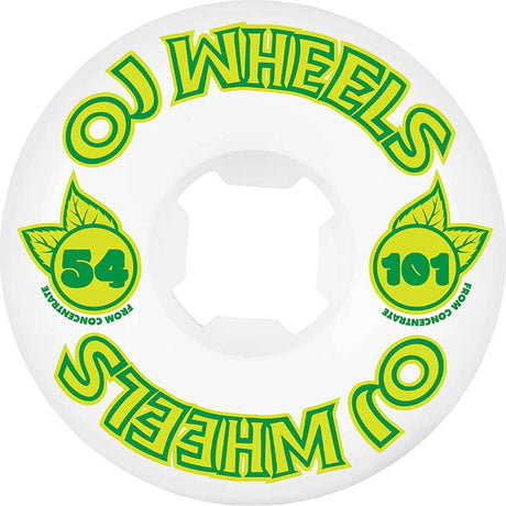 OJ From Concentrate Hardline Skateboard Wheels - White 54mm