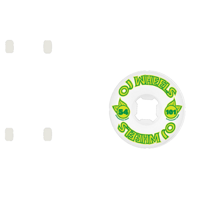 OJ From Concentrate Hardline 101a Skateboard Wheels - Green 54mm