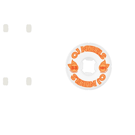 OJ From Concentrate Hardline 101a Skateboard Wheels - Orange 53mm
