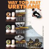 OJ Elite Mini Combo 101a Skateboard Wheels - White 53mm (Pack of 4)