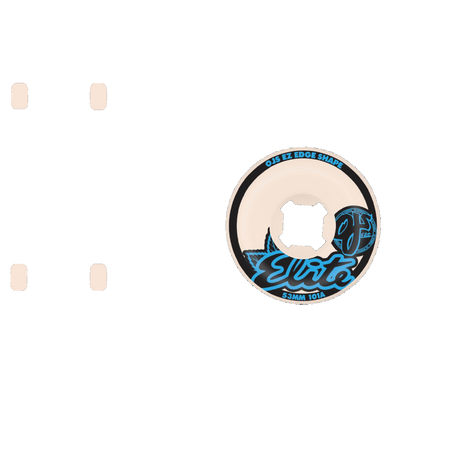 OJ Elite EZ EDGE 101a Skateboard Wheels - White 52mm