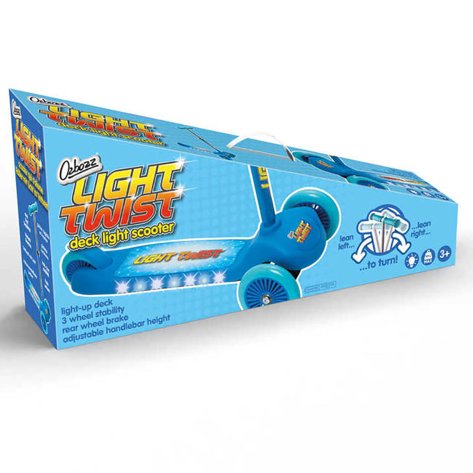 Ozbozz New Light Twist Scooter - Blue
