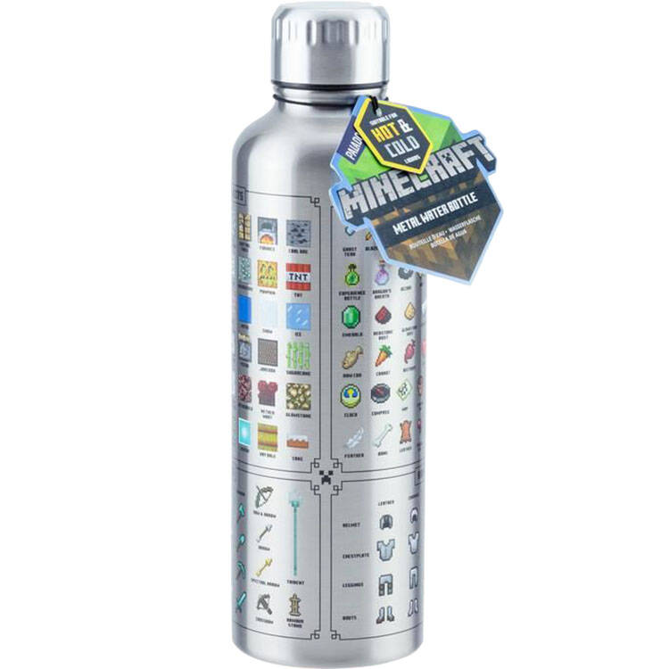 Paladone Minecraft Metal Water Bottle