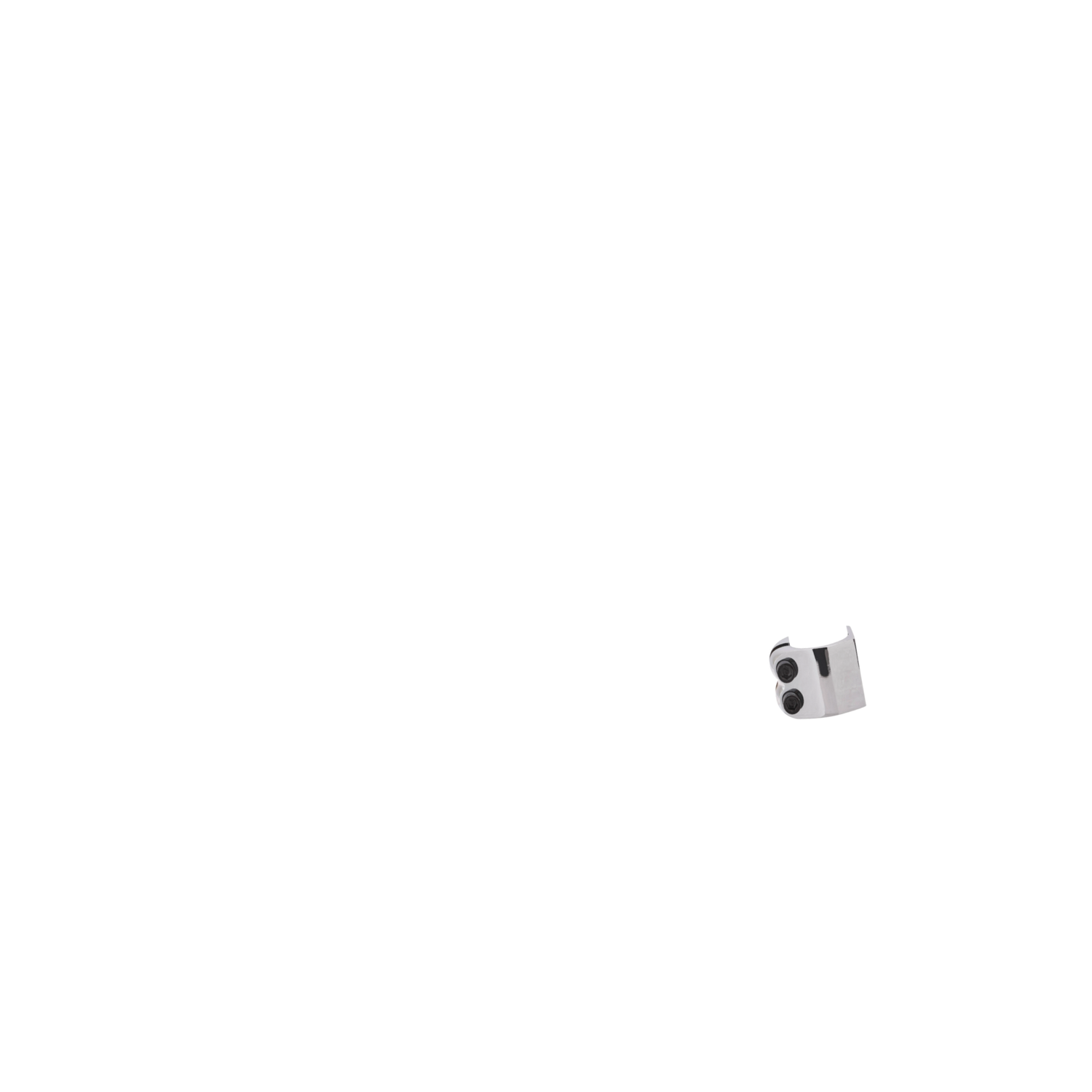 Panda Double V2 Scooter Clamp - Chrome