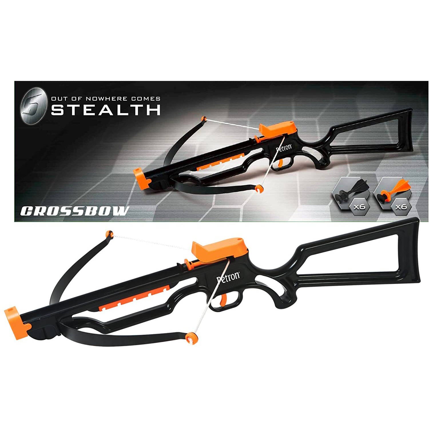 Petron Stealth Toy Crossbow - Black