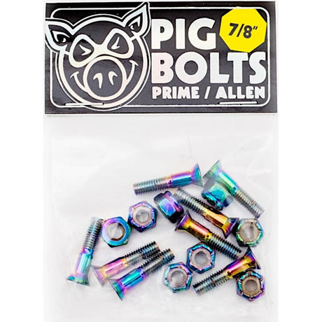 Pig Wheels 7/8'' Allen Skateboard Truck Bolts - Prime